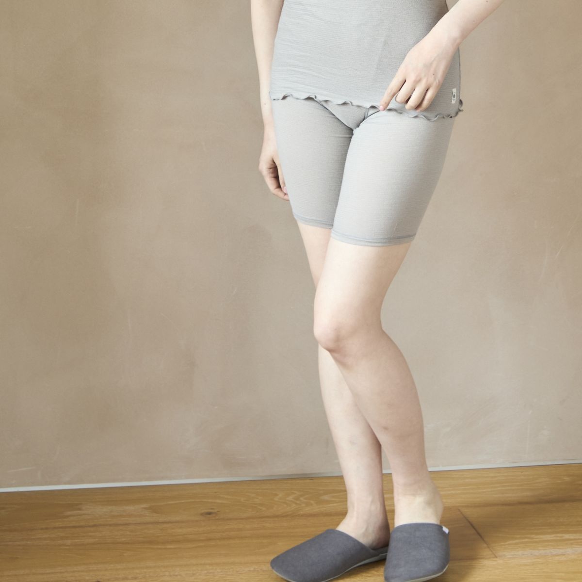 丸福ガーゼ/当店限定　三分丈ショーツ